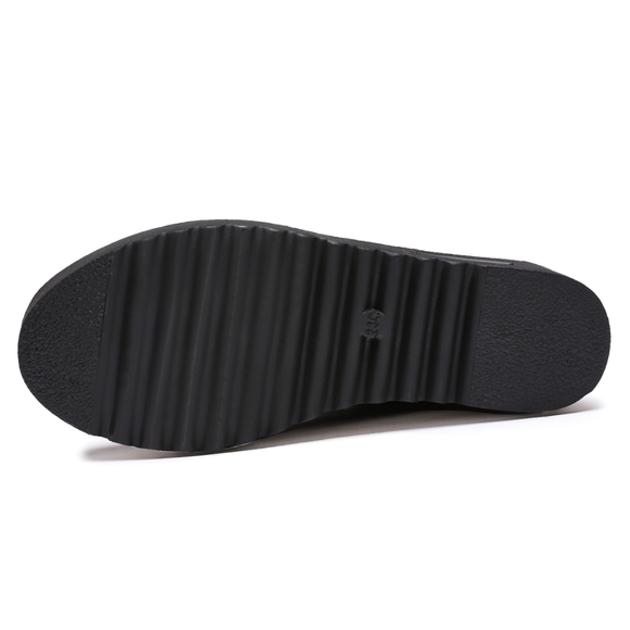 Womens Wedge Winter Warm Faux Fur Ankle Boots - Picture 6 of 8